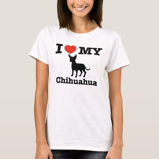 Camiseta Amo mi chihuahua (Anverso)