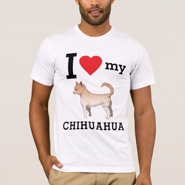 Camiseta Amo mi Chihuahua (Anverso)