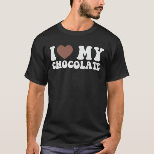 Camiseta Amo mi chocolate divertido amante del chocolate