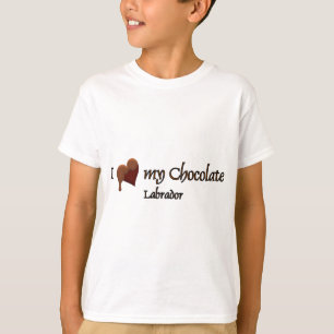 Camiseta Amo mi chocolate labrador