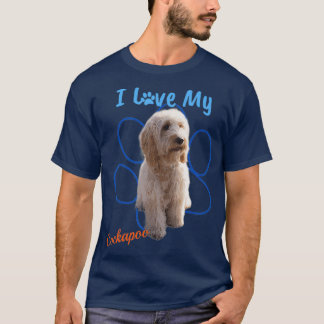 Camiseta Amo Mi Cockapoo Mejor Papel Perro Amador