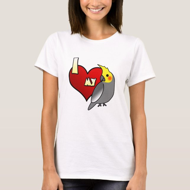 Camiseta Amo mi Cockatiel (Anverso)