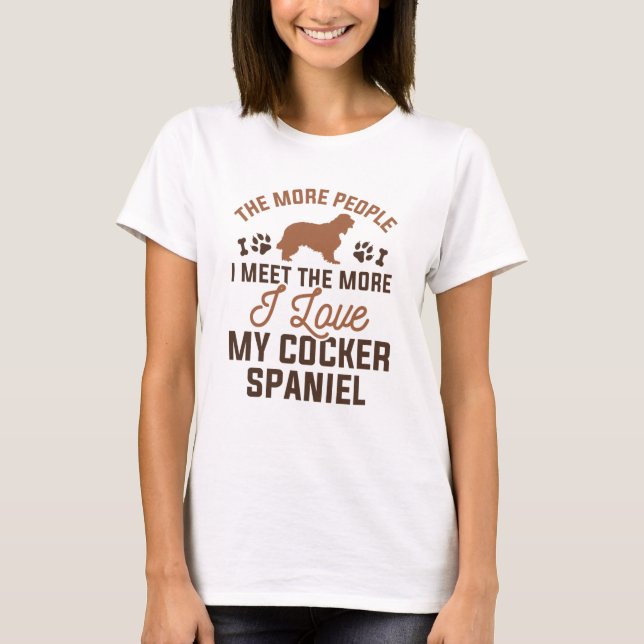 Camiseta Amo Mi Cocker Spaniel (Anverso)