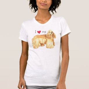 Camiseta Amo mi cocker spaniel