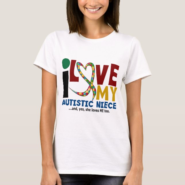 Camiseta Amo mi CONCIENCIA autística del AUTISMO de la (Anverso)