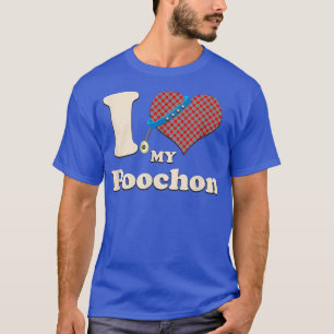 Camiseta Amo Mi Corazón Propietario De Perro Poochon