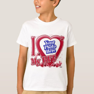 Camiseta Amo mi corazón rojo BFF - foto