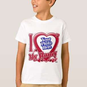 Camiseta Amo mi corazón rojo querido - foto