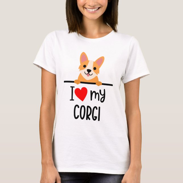 Camiseta Amo Mi Corgi (Anverso)