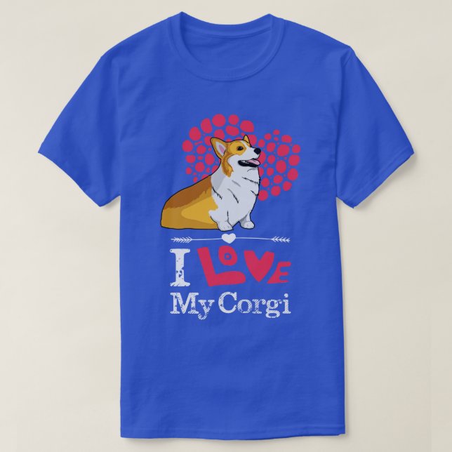 Camiseta Amo Mi Corgi (Diseño del anverso)
