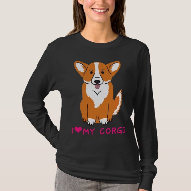 Camiseta Amo Mi Corgi 714 (Anverso)