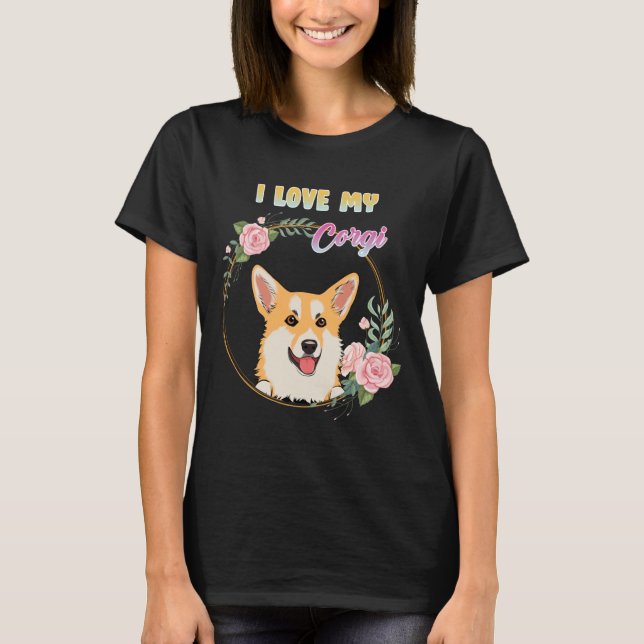 Camiseta Amo Mi Corgi Activo (Anverso)