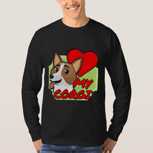 Camiseta Amo Mi Corgi Mi Corazón (Anverso)