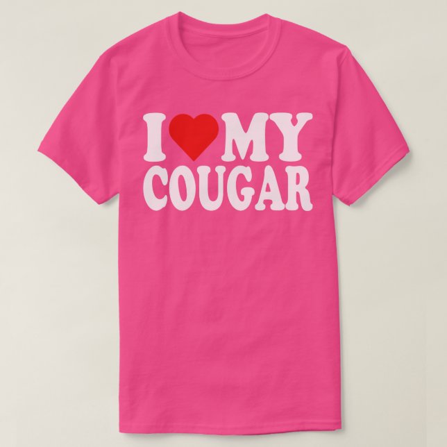 Camiseta Amo mi cougar (Diseño del anverso)