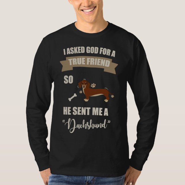 Camiseta Amo Mi Dachshund (Anverso)
