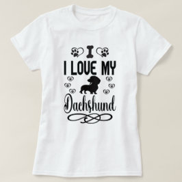 Camiseta Amo Mi Dachshund: