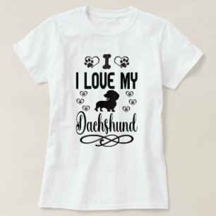 Camiseta Amo Mi Dachshund:
