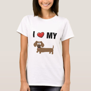 Camiseta Amo mi dachshund