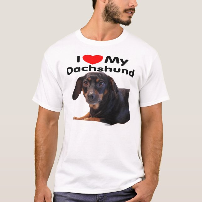 Camiseta Amo mi Dachshund (Anverso)