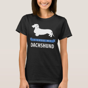 Camiseta Amo Mi Dachshund Wirehaded Dachshund