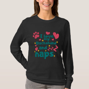 Camiseta Amo Mi Dachshund Y Mis Napas