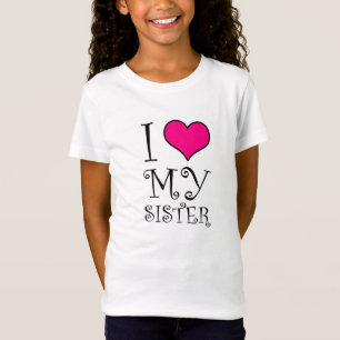 Camiseta Amo mi diseño de la hermana (el suplente)