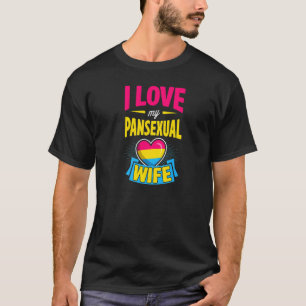 Camiseta Amo Mi Esposa Pansexual Cute Pareja Orgullo
