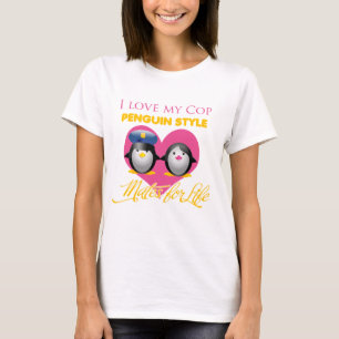 Camiseta Amo mi estilo del pingüino del poli