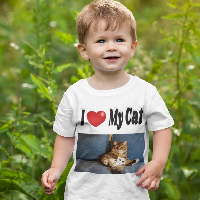 Camiseta Amo Mi Foto De Gato (Subido por el creador)