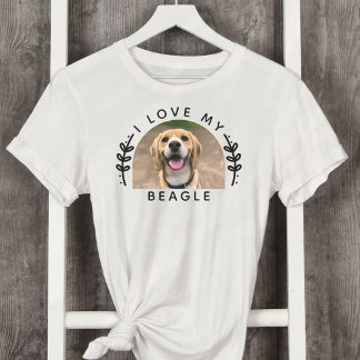 Camiseta Amo Mi Foto De Perro Beagle