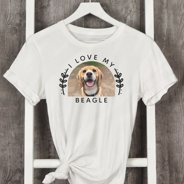 Camiseta Amo Mi Foto De Perro Beagle (Subido por el creador)