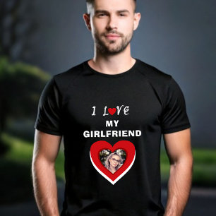Camiseta Amo mi foto del corazón de mi novia