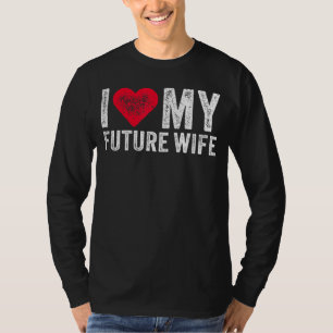 Camiseta Amo Mi Futura Esposa Matrimona Matrimona Matrimona