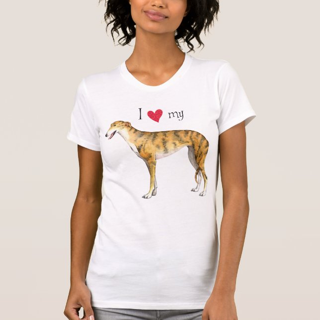 Camiseta Amo mi galgo (Anverso)