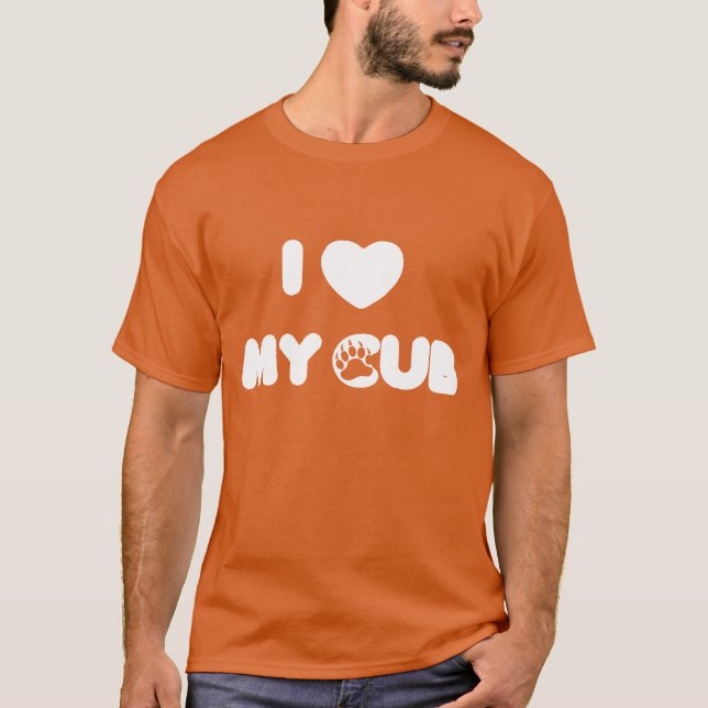 Camiseta Amo Mi Garra Corazón Cachorro (Anverso)