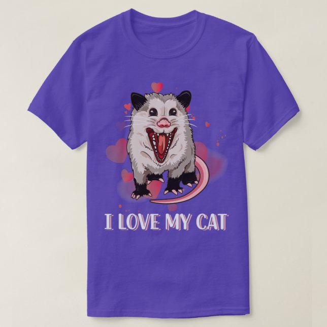 Camiseta Amo Mi Gato (Diseño del anverso)