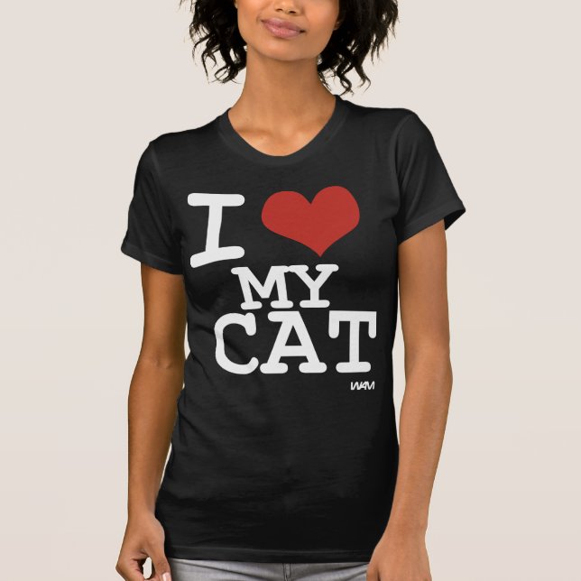 Camiseta Amo mi gato (Anverso)