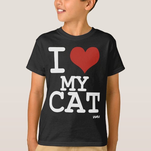 Camiseta Amo mi gato (Anverso)