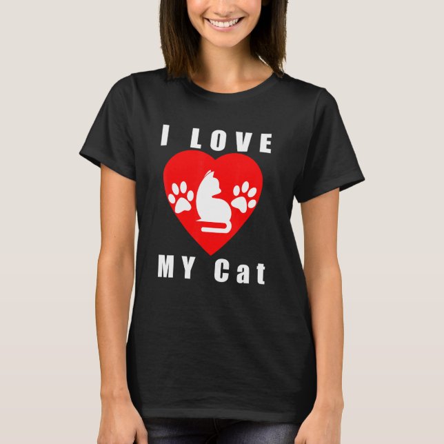 Camiseta Amo Mi Gato (Anverso)