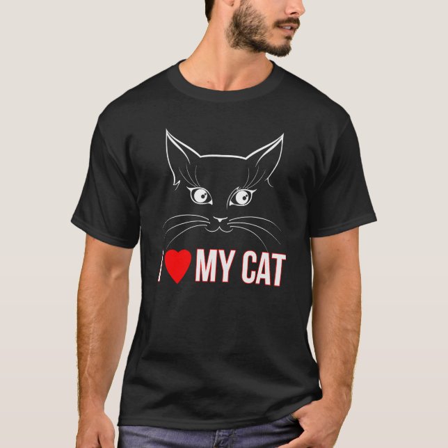 Camiseta Amo Mi Gato (Anverso)