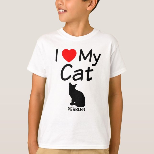 Camiseta Amo Mi Gato (Anverso)