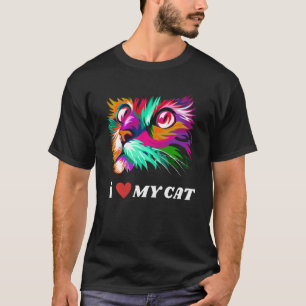 Camiseta Amo Mi Gato Cita Graciosa Mi Gato Es Mi San Valent
