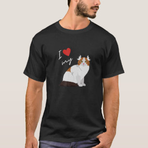 Camiseta Amo Mi Gato De Curlo Americano Por Gato