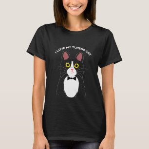 Camiseta Amo Mi Gato De Tuxedo