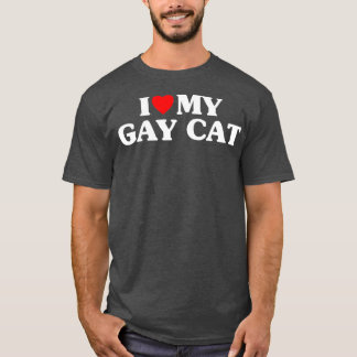 Camiseta Amo Mi Gato Gay Fundido