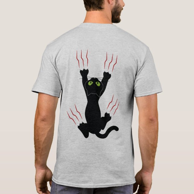 Camiseta Amo Mi Gato, Impresión De Dos Partes (Reverso)
