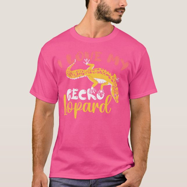 Camiseta Amo Mi Gecko Leopardo (Anverso)