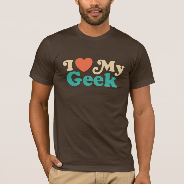 Camiseta Amo Mi Geek (Anverso)