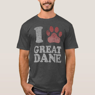 Camiseta Amo mi great dane