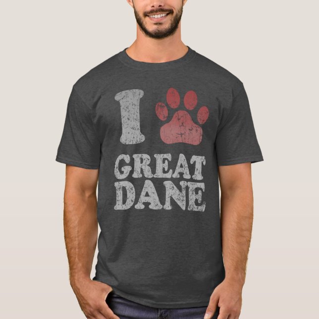 Camiseta Amo mi great dane (Anverso)